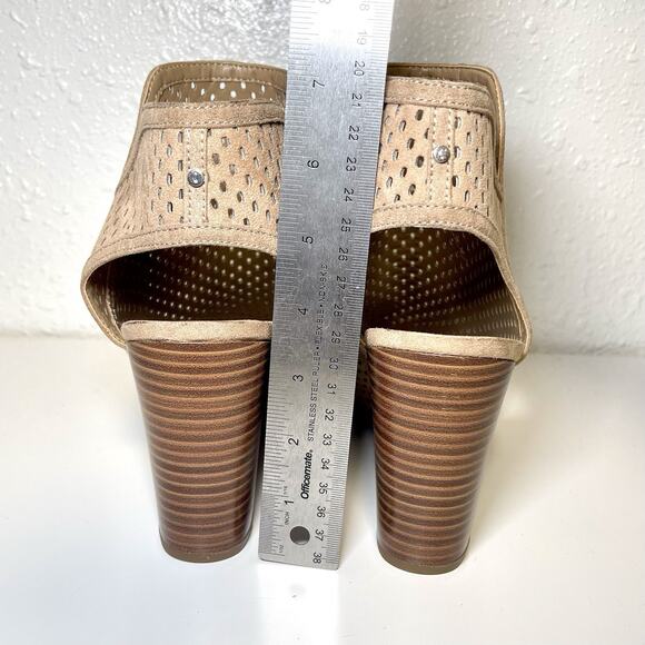 Circus by Sam Edelman Size 10 Womens Emerson Peep Toe Heel Bootie Luggage Brown - Picture 3 of 7